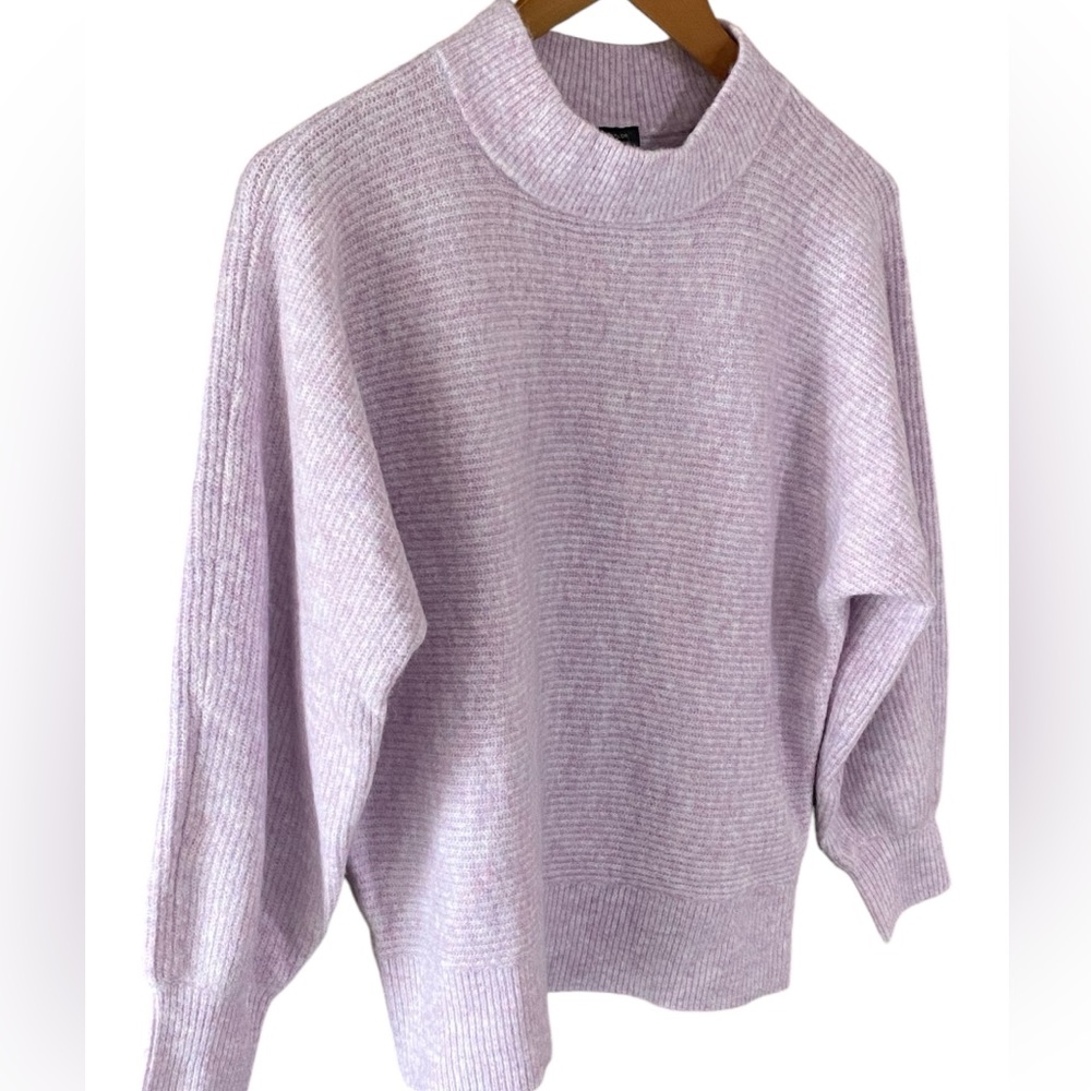 Ann Taylor Factory Cozy Ribbed Balloon Sleeve Sweater Size Medium - Picture 10 of 15